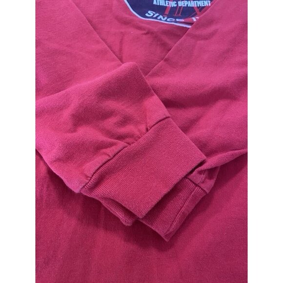 Eddie Bauer Long Sleeve Graphic‎ T-Shirt Mens Red Size Medium Preppy Casual - Picture 15 of 15